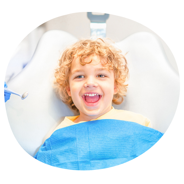 boy smiling at dentist boy smiling at dentist