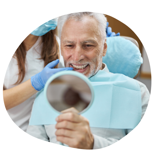 Man with denture