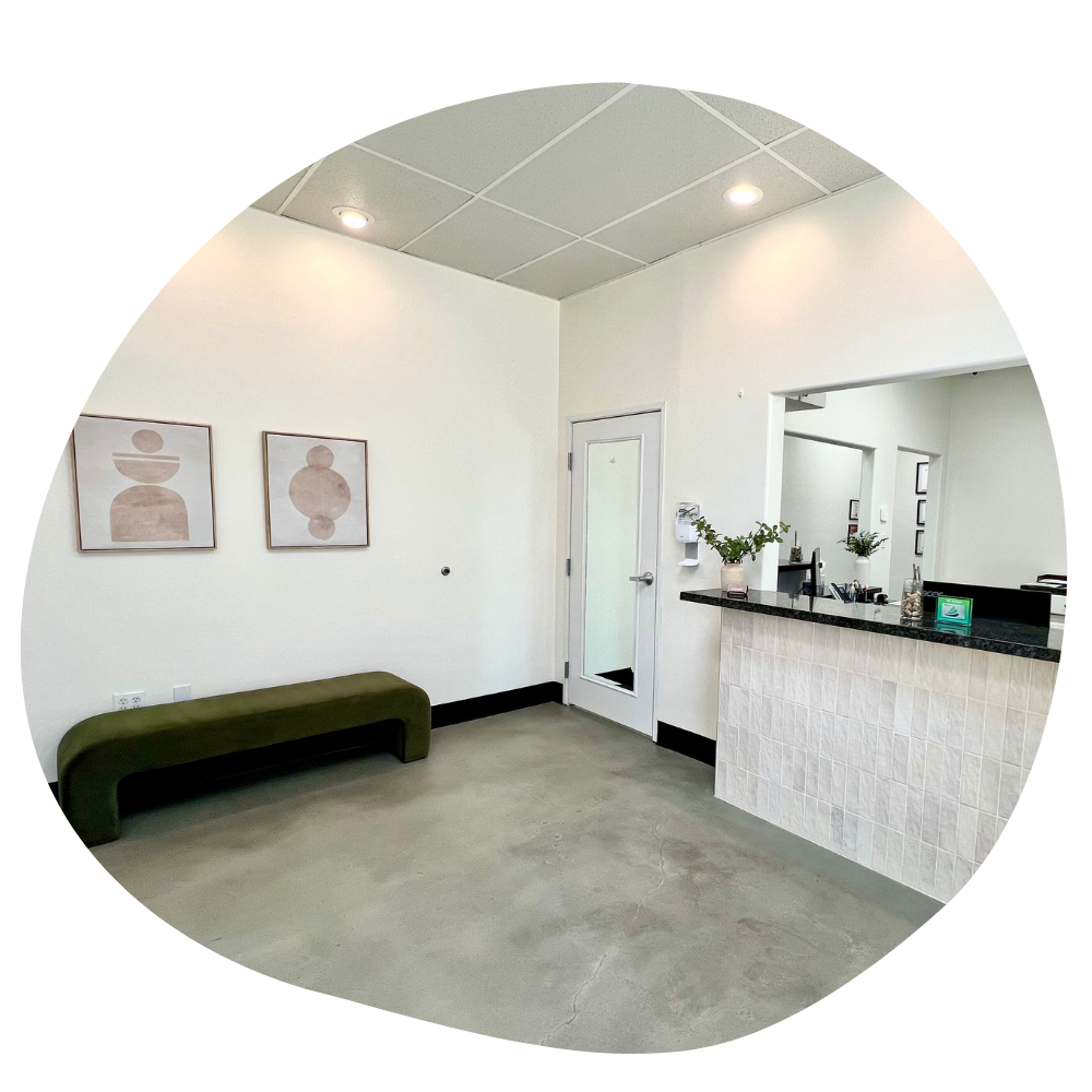 West Sahara Dental's front office reception area.